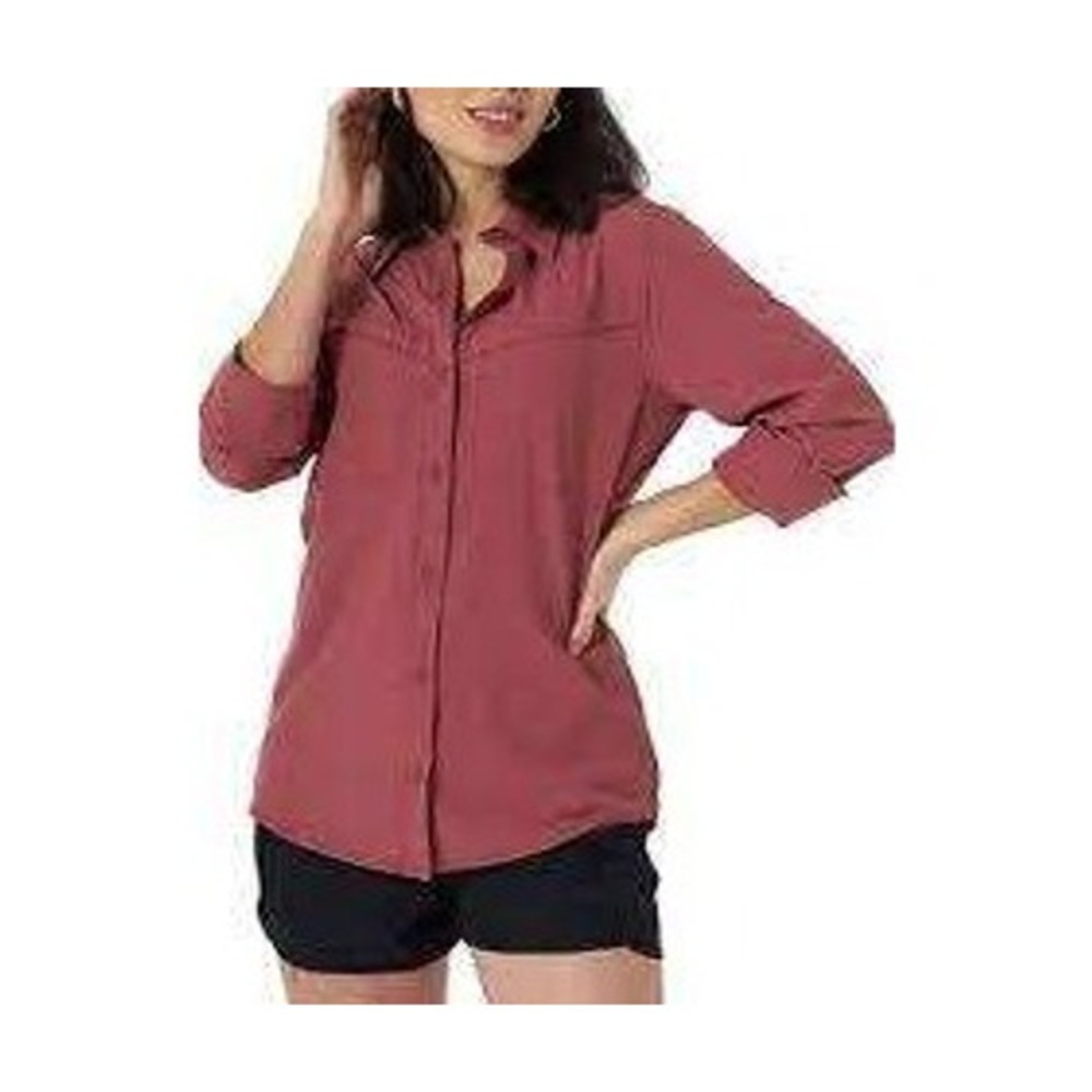 Wrangler ATG X All Terrain Gear Shirt Women's Medium‎ Button Western Mauve New